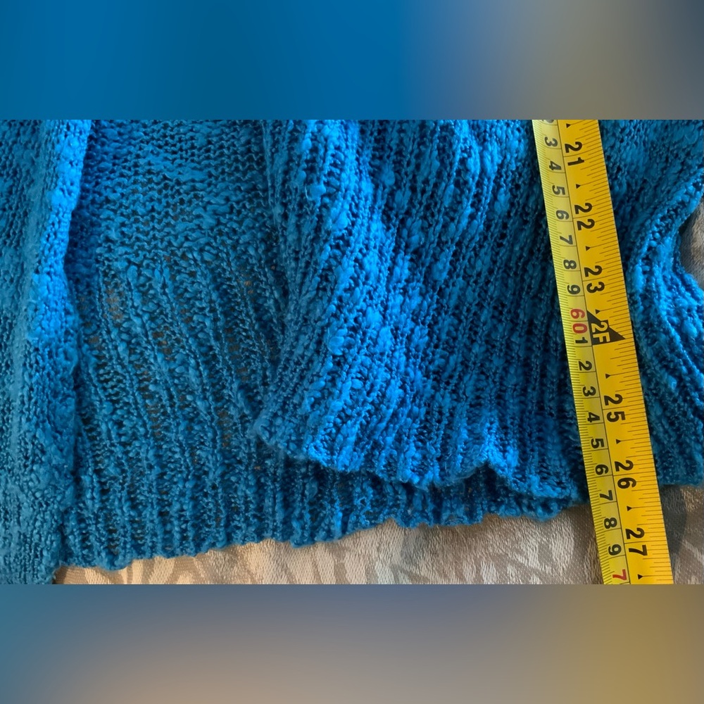 Fever Blue Open-Front Knit Cardigan - Picture 7 of 7